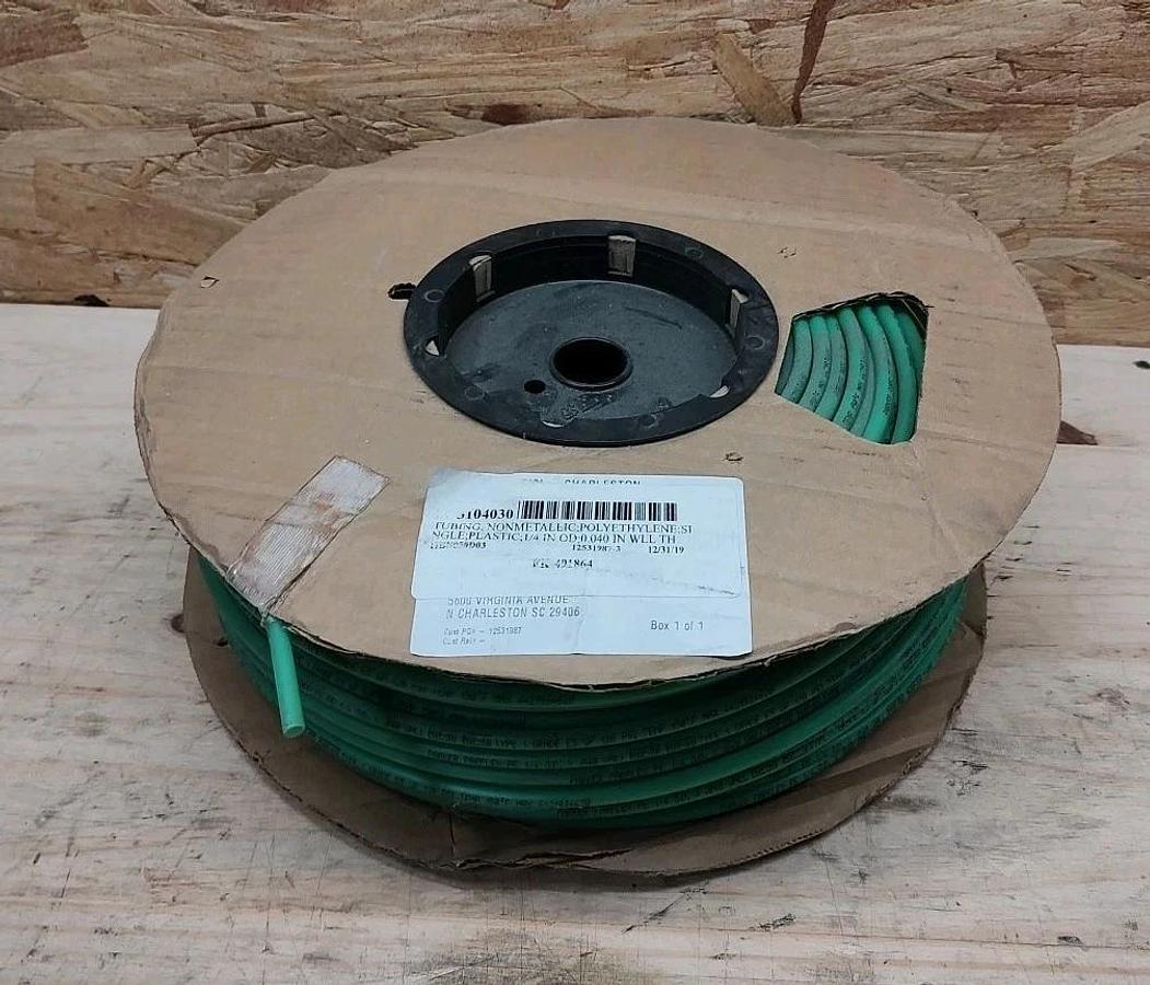 NEW 500ft Parker Parflex  P.E. 1/4 O.D.x .040 Wall Grade E5 WP 120 psi Green