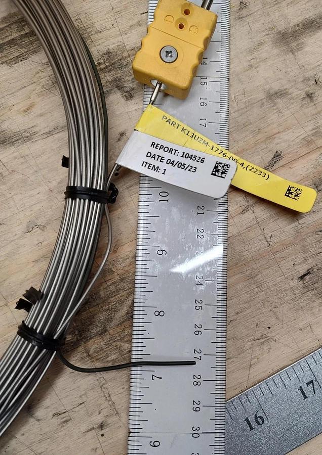 NEW PYROMATION K13UZM-1776-00-4 TYPE K Insulated Wire Type THERMOCOUPLE