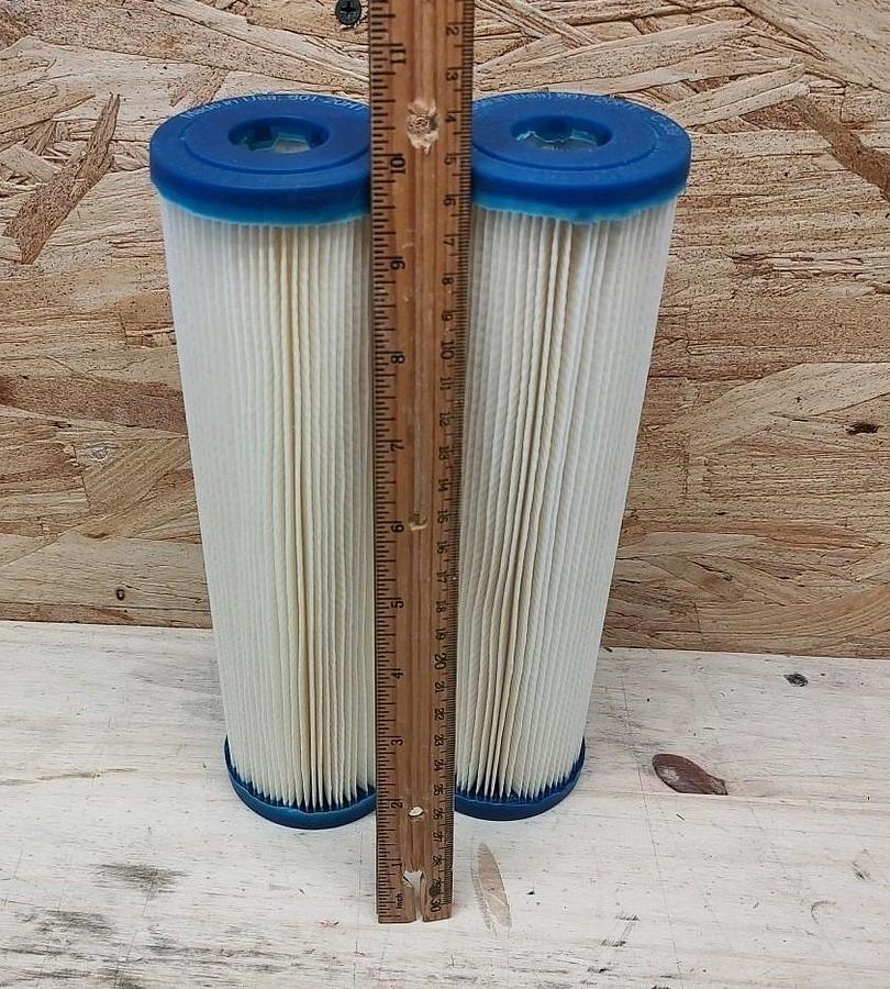 Lot Of 2 Harmsco 801-20 20 Micron Standard 10 Inch Pleated Sediment Water Filter