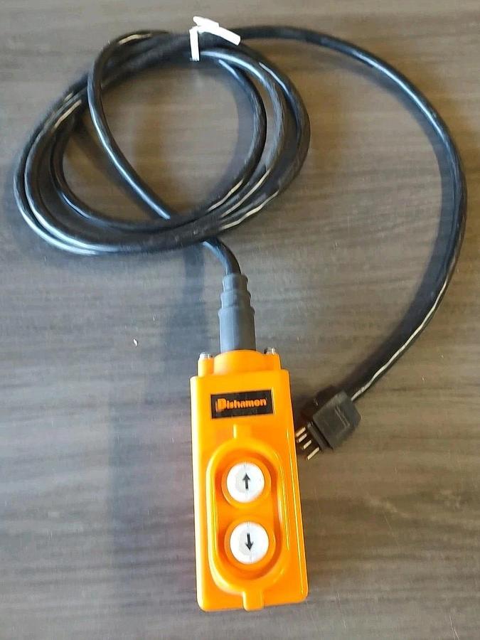 NEW Bishamon Conductix Wampfler 35244 Pendant 10ft 2 Button Control 4-pin Plug