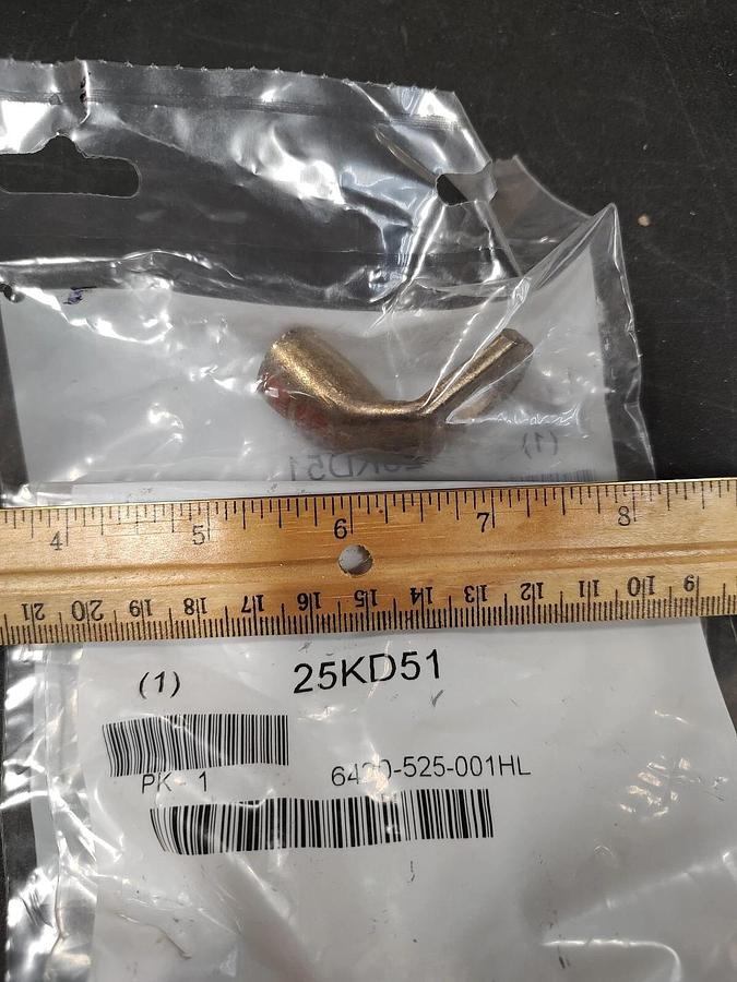 Lot of 3 NEW Quick Cable 6420FL 90° Bend ORANGE Lug 2/0 Crimp, Copper