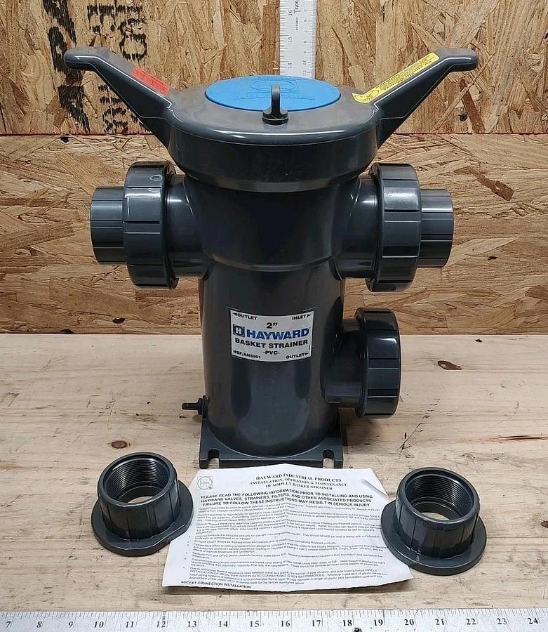 NEW 2" Hayward SB1200ST18 Simplex Basket Strainer PVC Socket/Thd Connectors