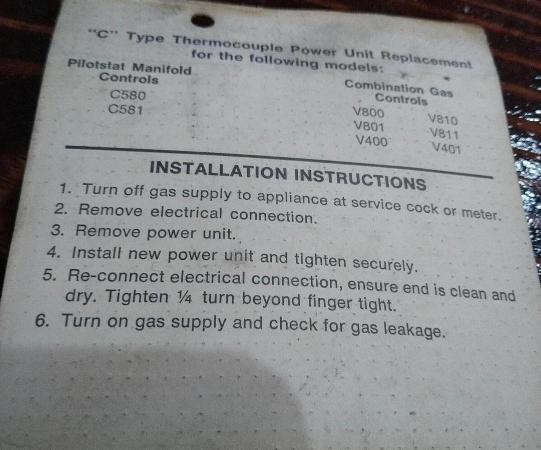 NOS Honeywell Tradeline C type thermocouple power unit 392393B