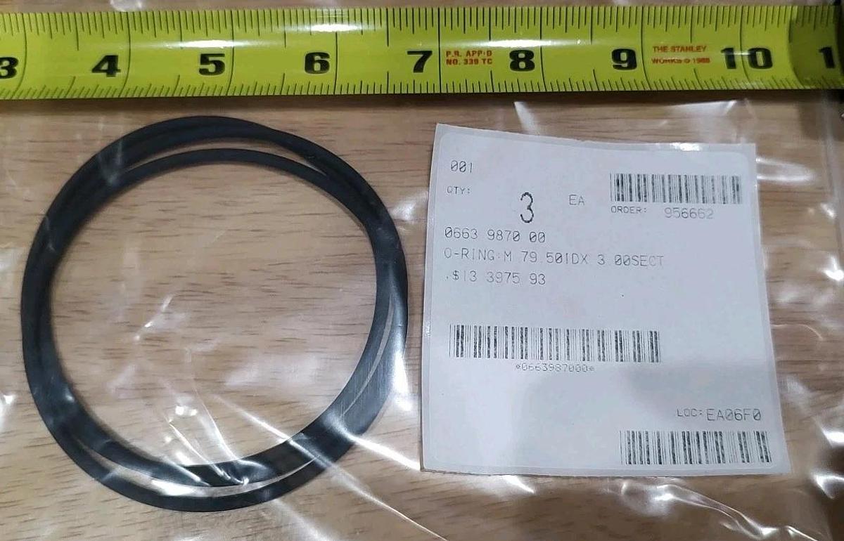 NEW LOT of 3 Atlas Copco 0663-9870-00 O-Ring for Air Compressor M 79.5 ID x 3.00