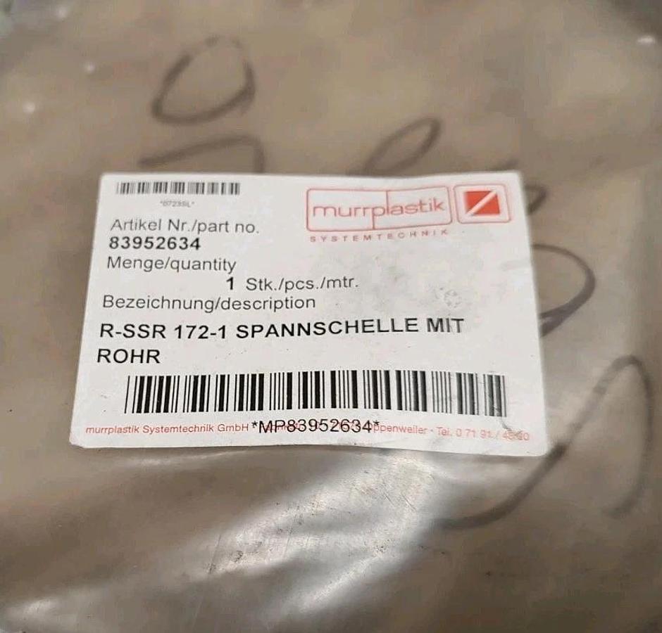 NEW MURRPLASTIK 83952634 Wrist support 172mm dia Tension Clamp R-SSR-172-1