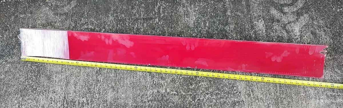 NOS Gordon Saber Blade For 60” conveyor  belt cleaner / scraper RED 58" Long