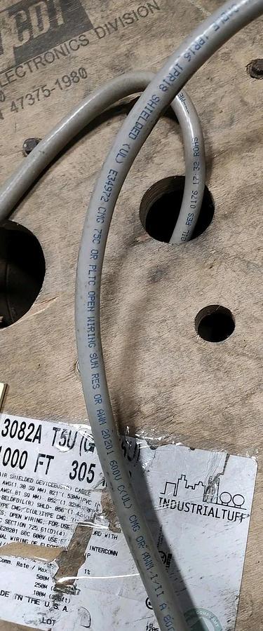 NOS UNUSED 20 FEET Belden 3082A T5U (GRY5U) 2 Pair Shielded Devicebus Cable