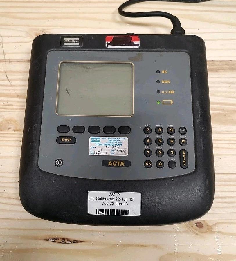 Used USED ATLAS COPCO ACTA 3000 - 8092 1133 40 TORQUE ANALYZER