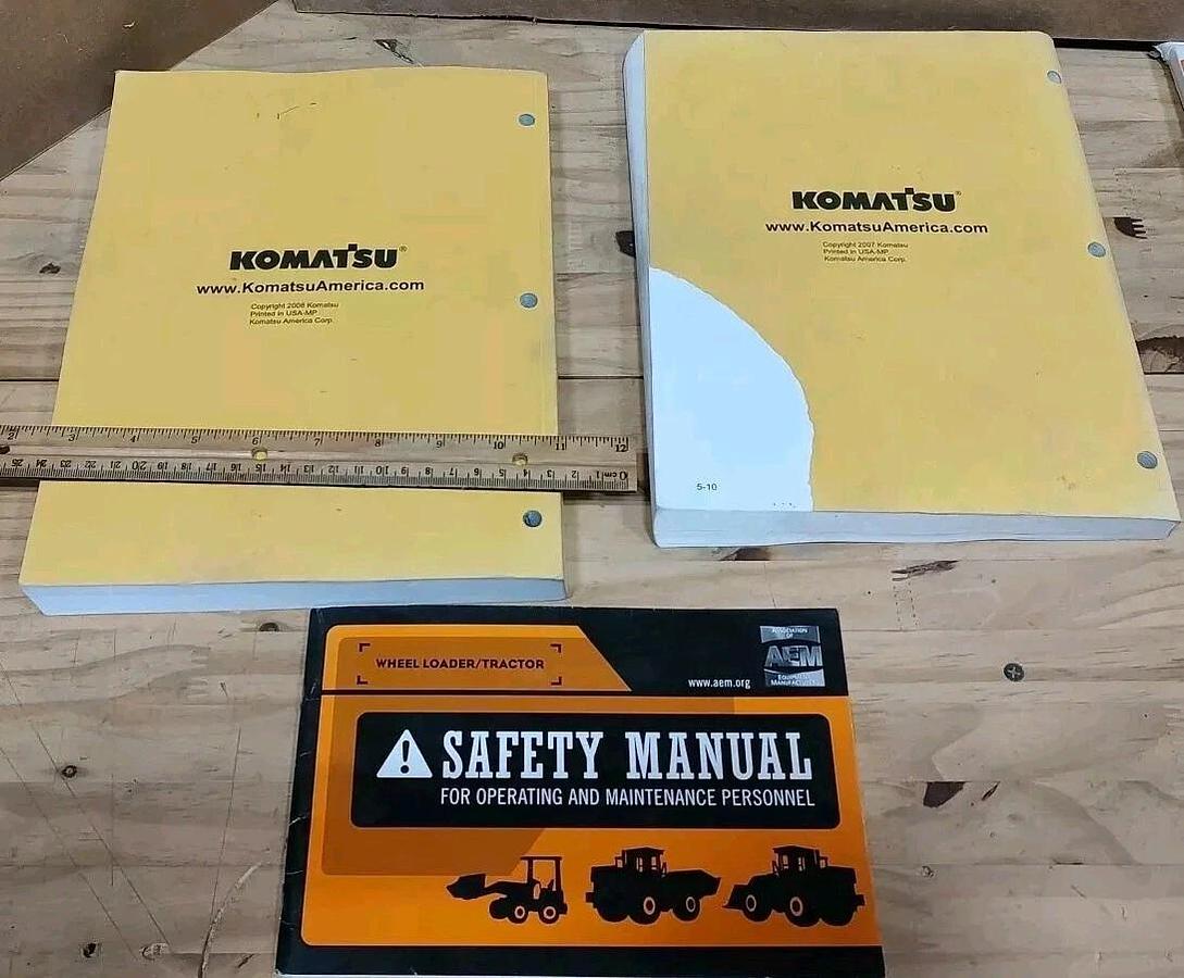 Used KOMATSU WA320-6 WHEEL LOADER PARTS + OPERATION & MAINTENANCE MANUAL S/N A34001