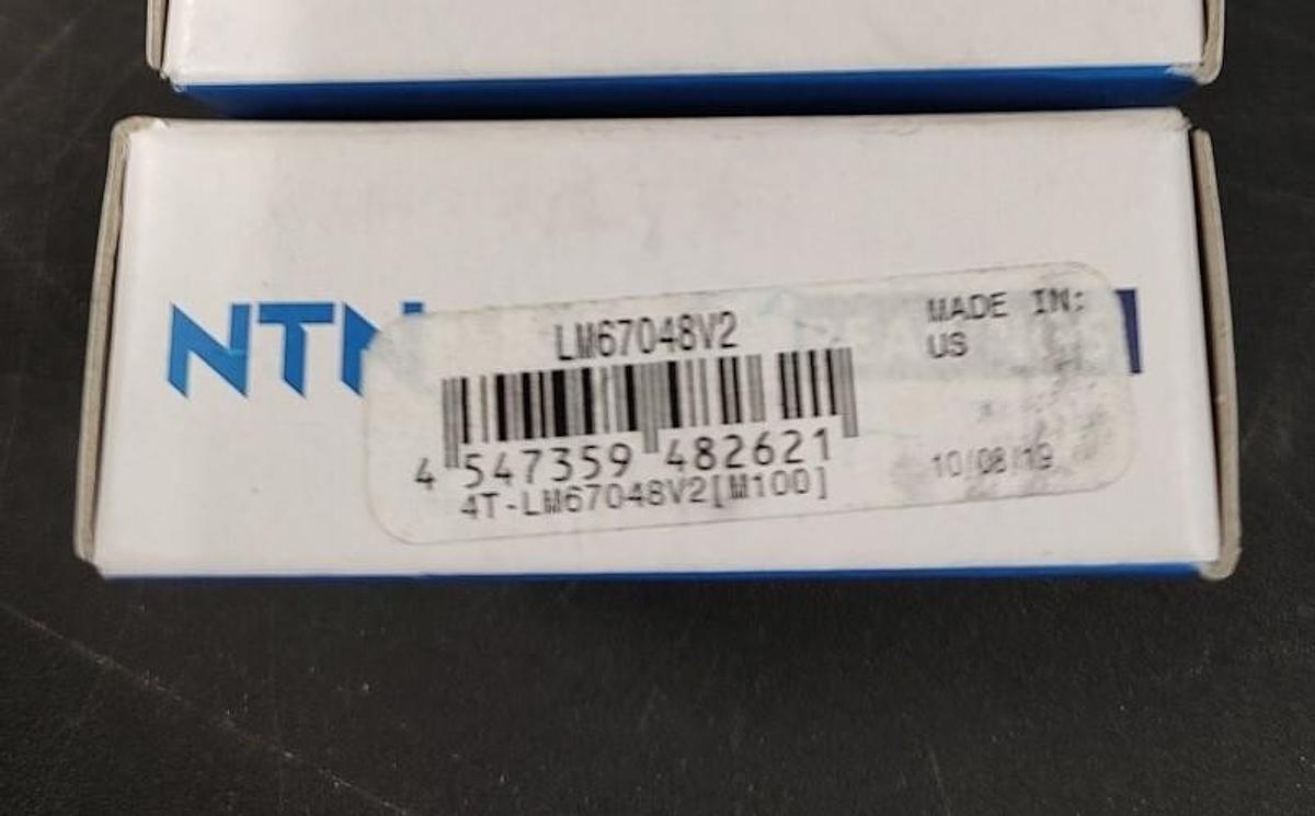 NEW Lot of 1 NTN LM67048V2 Tapered Roller Bearing Cone - 1-1/4inch Bore.   A2