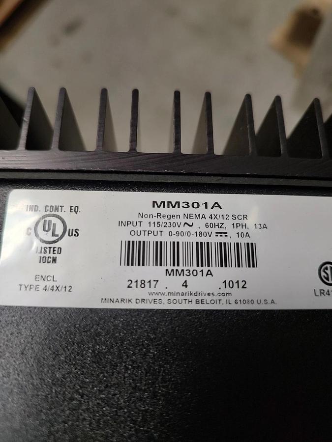 NEW Minarik Drives MM301A DC Motor Controller