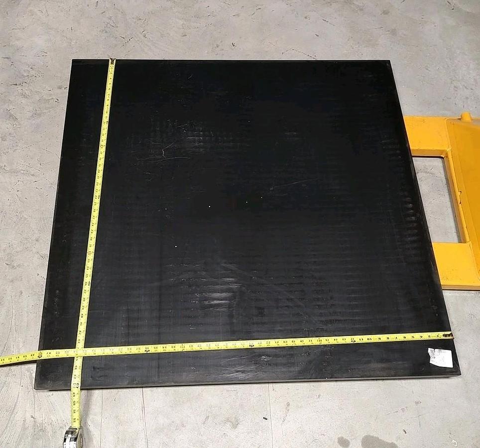 NEW & UNUSED Tivar 1000 Plate BLACK UHMW 48" X 48" X 1" Thick Sheet