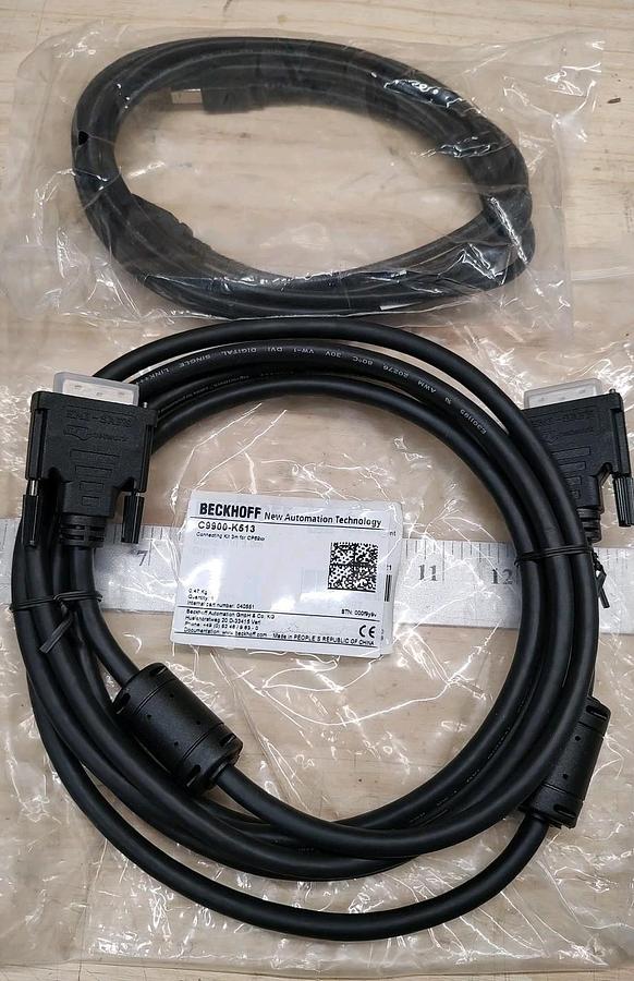 NEW Beckhoff C9900-K513 Connection Kit for CP69xx panel, 3M DVI & 3M USB cables