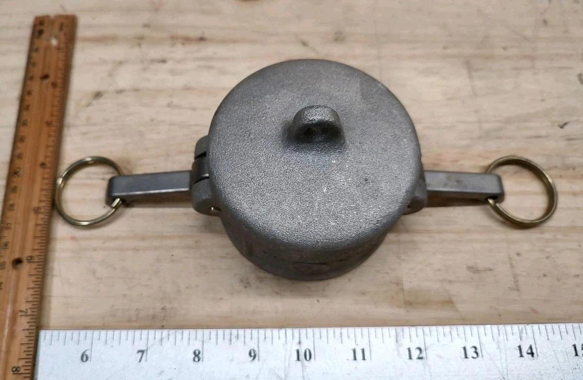 NEW EVER-TITE 2-1/2" Aluminum Cam & Groove Type DC Dust Cap with rubber seal