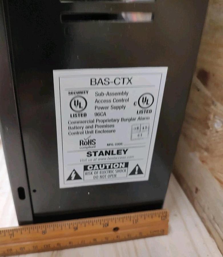 New Stanley BAS-CTX Sub-assembly access control power supply BLACK Lock Box