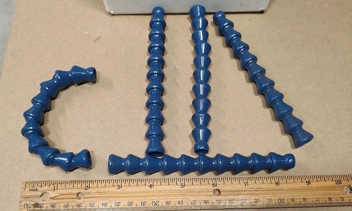 NEW Lot Of 55 Loc-Line 49420 1/4" X 6" BLUE Hose Segments Bulk OVER 25 Ft