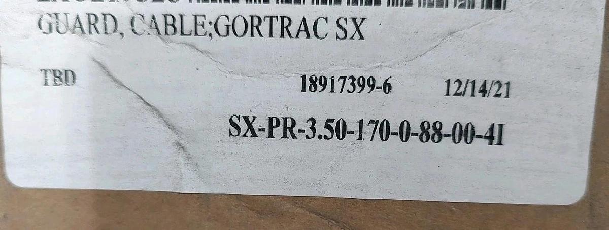 NEW Gortrac SX Series 88" long Cable / Hose Carrier SX-PR-3.50-170-0-88-00-41