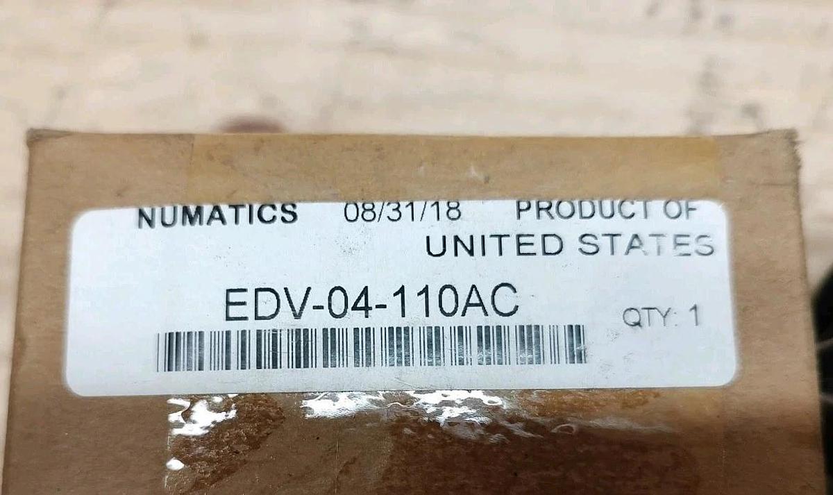 NEW ASCO Numatics EDV-04-110AC 2-way NC electrically activated solenoid valve