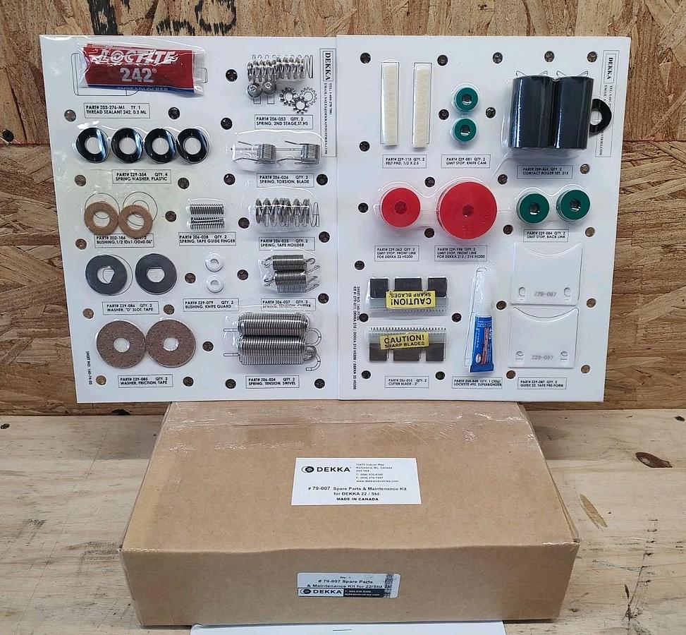 NEW IN SEALED BOX DEKKA INDUSTRIES 79-011 Spare Parts Kit for 215/HS200