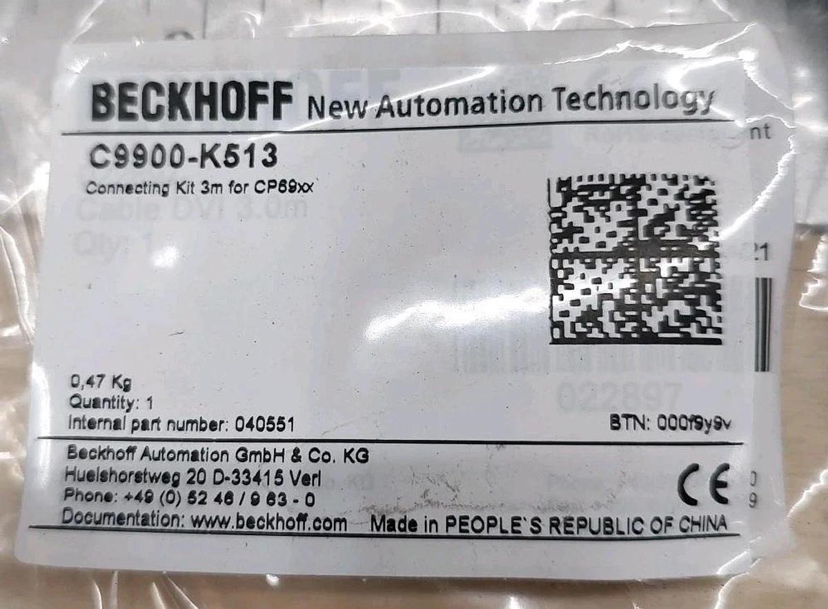 NEW Beckhoff C9900-K513 Connection Kit for CP69xx panel, 3M DVI & 3M USB cables