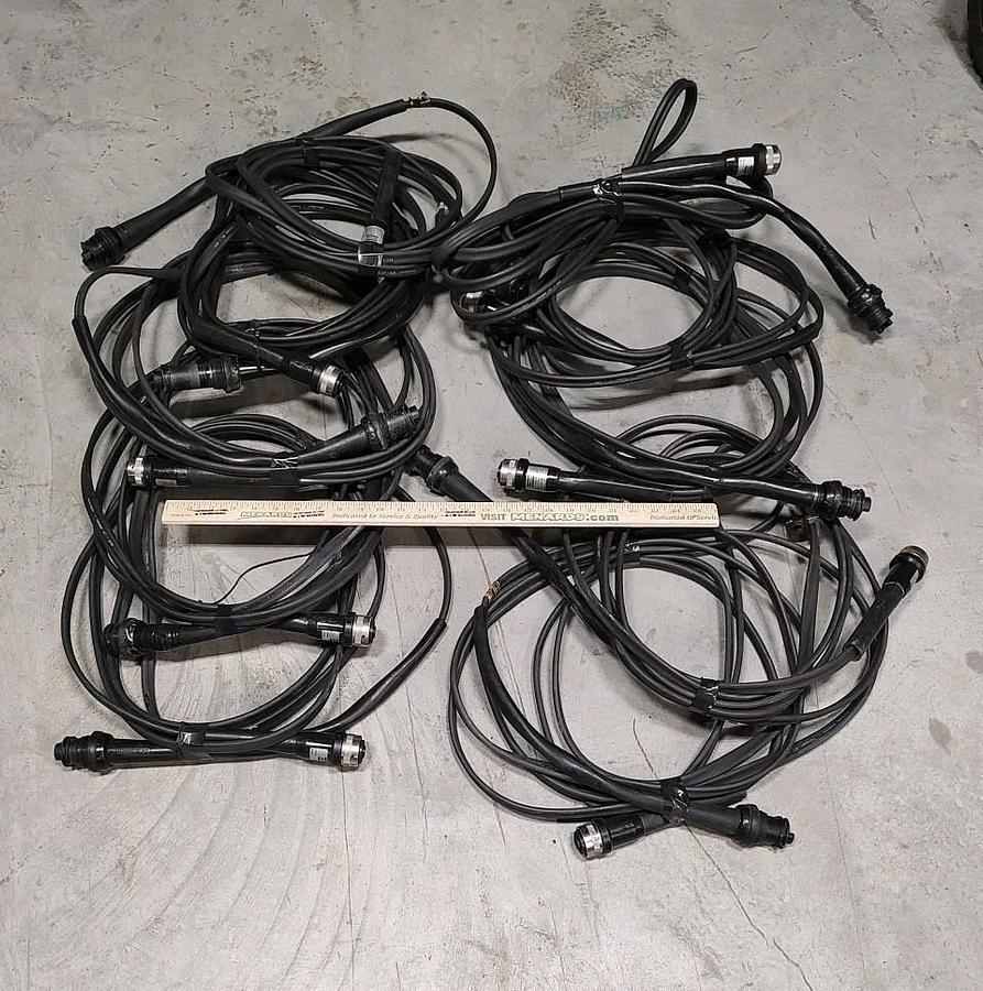 Used LOT Of 10 F0R PARTS ONLY Atlas Copco 4220-2636-05 PF4 Tool Cable 5m Long