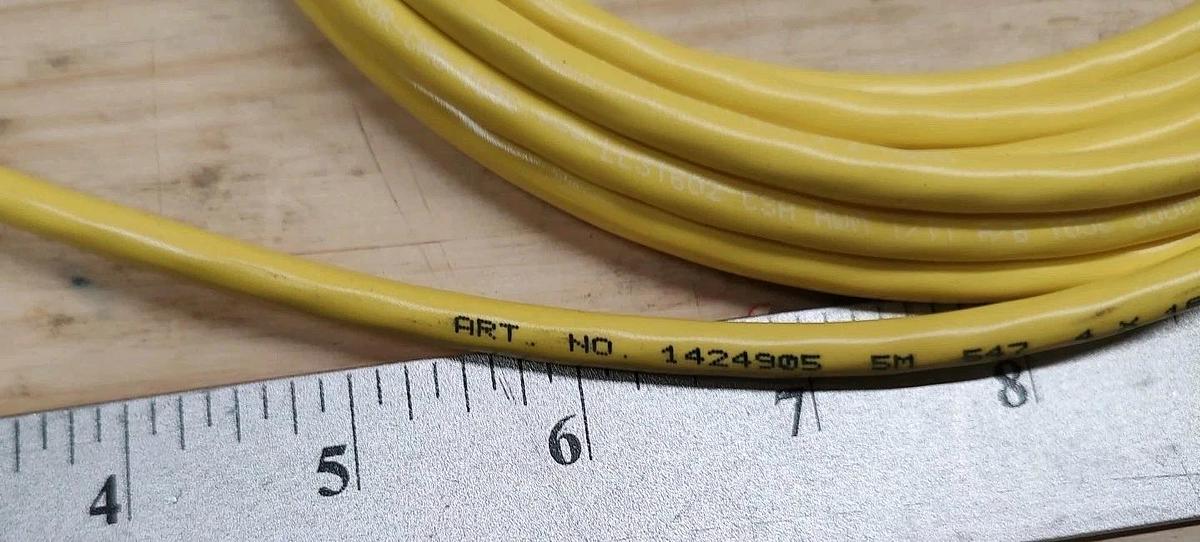 NEW Phoenix Contact 1424905 Sensor/actuator cable 4C-18AWG PVC yellow 5 meters