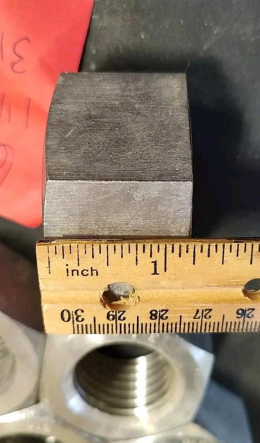 Lot Of 1 New & Never Used! 1-1/2"-6 NC 316 Stainless Steel Heavy Hex Nut