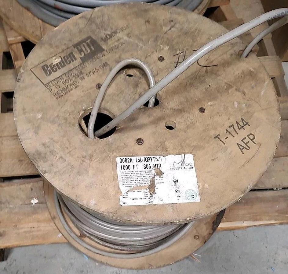 NOS UNUSED 20 FEET Belden 3082A T5U (GRY5U) 2 Pair Shielded Devicebus Cable