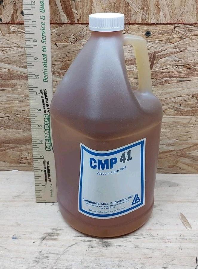 NEW & Sealed 1 Gallon Jug Cambridge Mill Products CMP 41 Vacuum Pump Oil