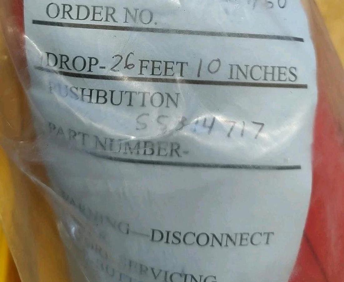 NEW Kone Cranes Control Pendant,POQ1022R 55314717 8 Button, 26ft 10in Length