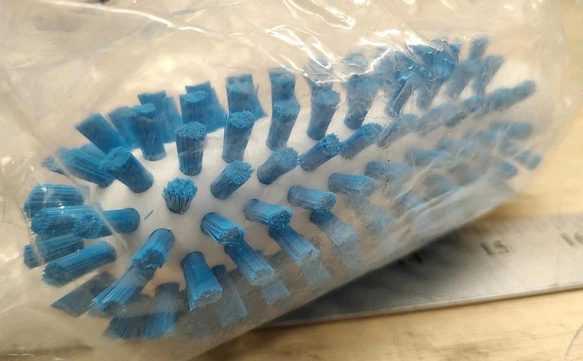 NEW Vikan 5380503 2" Pipe Cleaning Brush Head Blue, Stiff