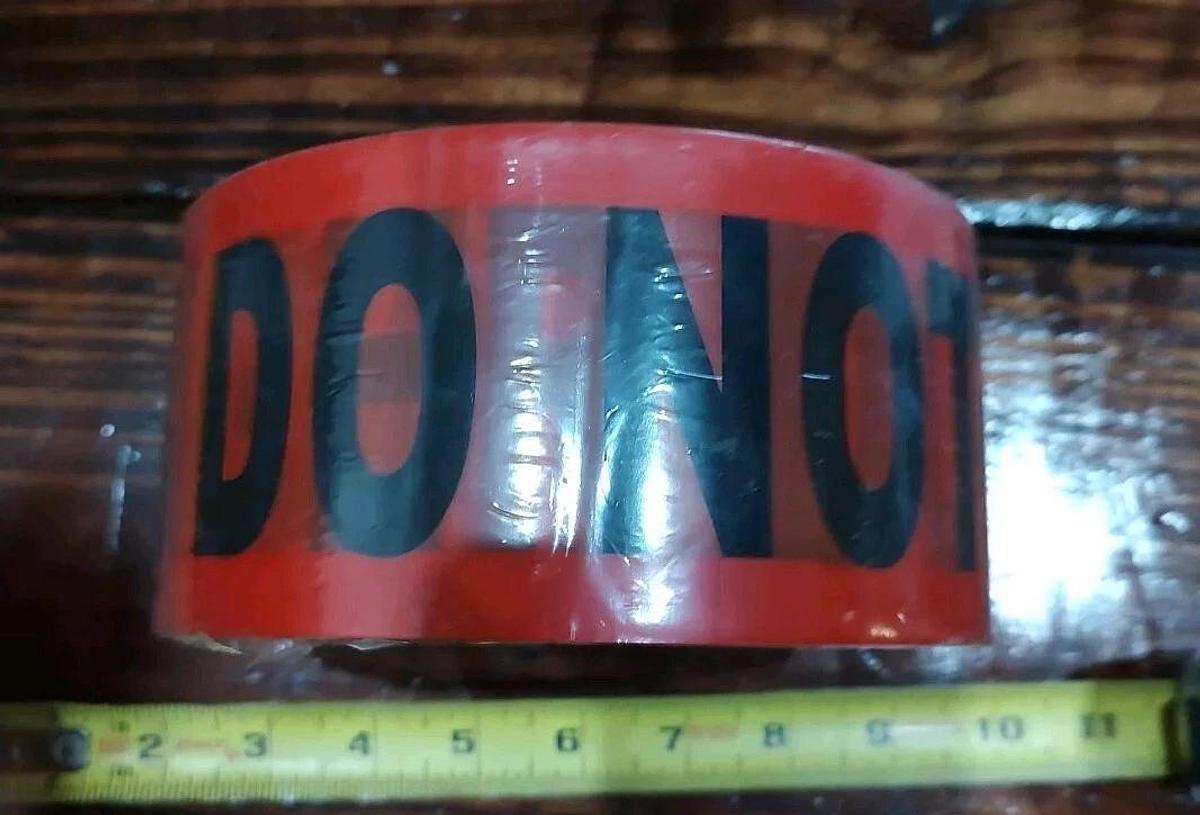 BRAND NEW Specfit 11522356 3" X 1000ft RED DANGER DO NOT ENTER Barricade TAPE