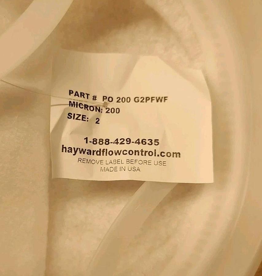NEW LOT of 18 Hayward Flow Control PO200G2PFWFB PP Needle Felt GLAZED Filter Bag