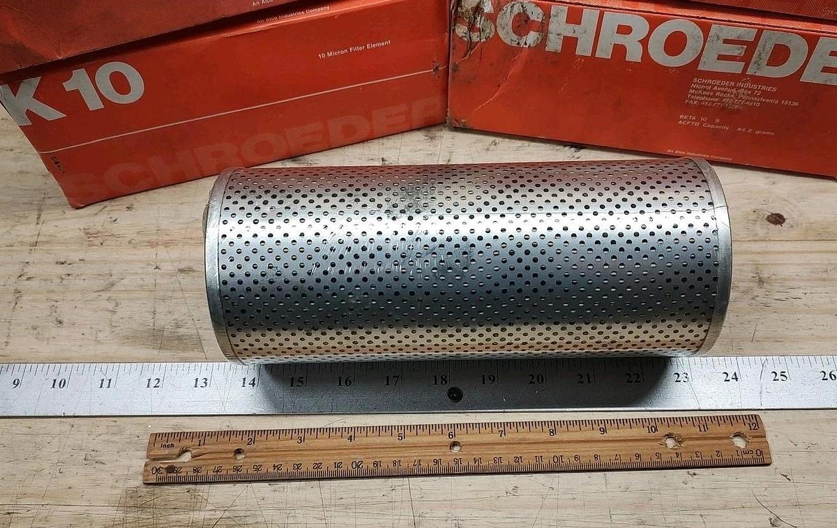 NOS SEALED LOT OF 4 SCHROEDER K10 - 10 Micron FILTER ELEMENTS