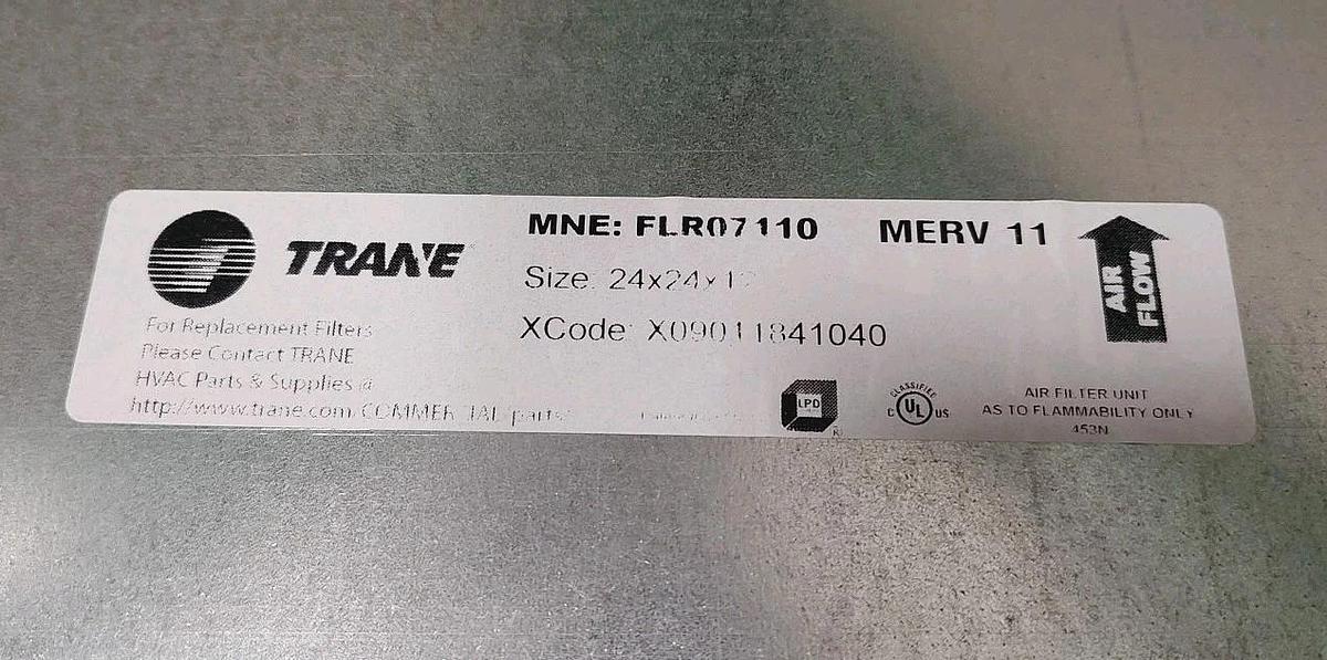 NEW Genuine TRANE Filter 1125601 LG-604-PH-MC 24 x 24 x 12 MERV 11