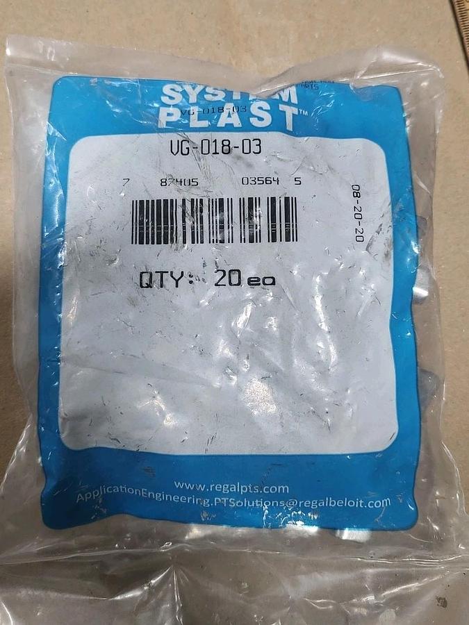 NEW Bag OF 20 SYSTEM PLAST VG-018-03 HEAVY DUTY RAIL CLIPS