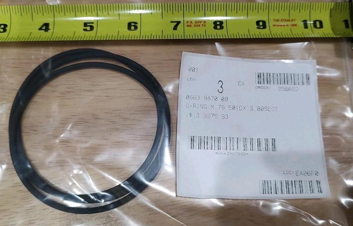 NEW LOT of 3 Atlas Copco 0663-9870-00 O-Ring for Air Compressor M 79.5 ID x 3.00