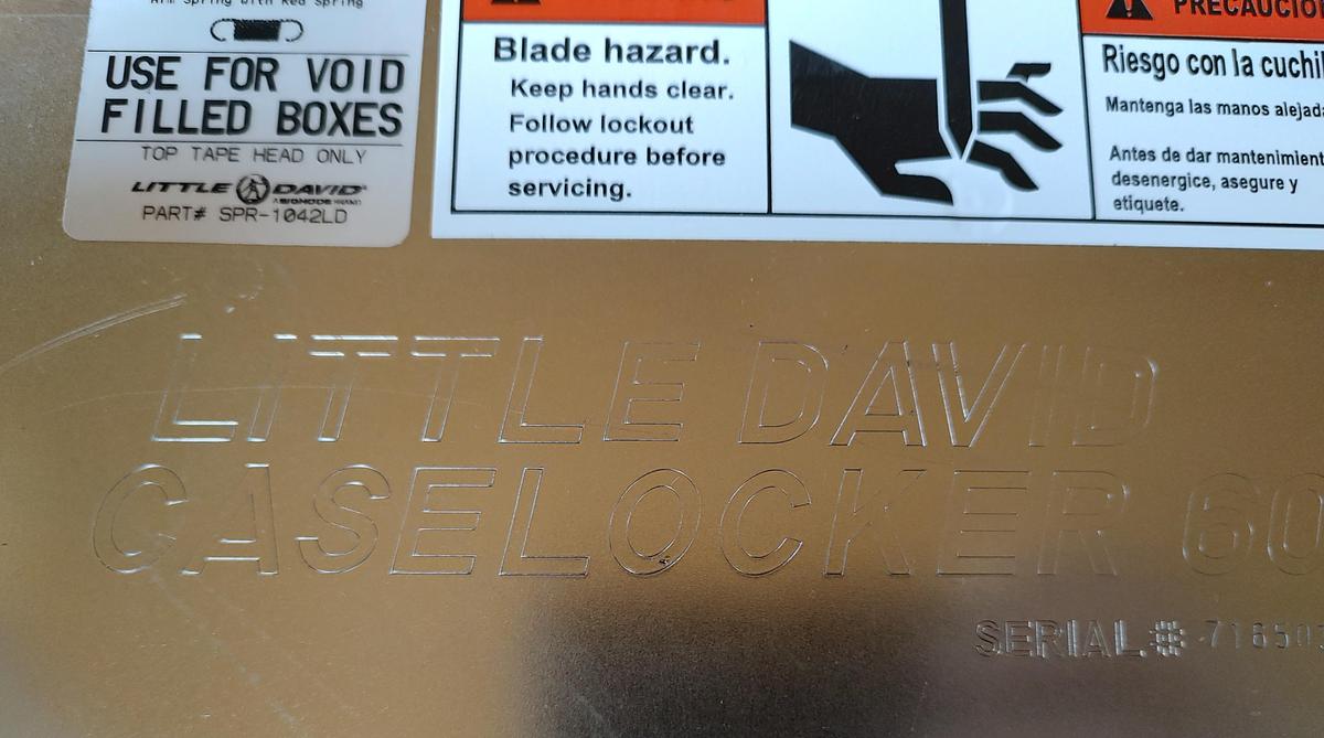 NEW & GENUINE INTERPACK HSD 2000-ET II LD TAPE HEAD Little David Case sealer