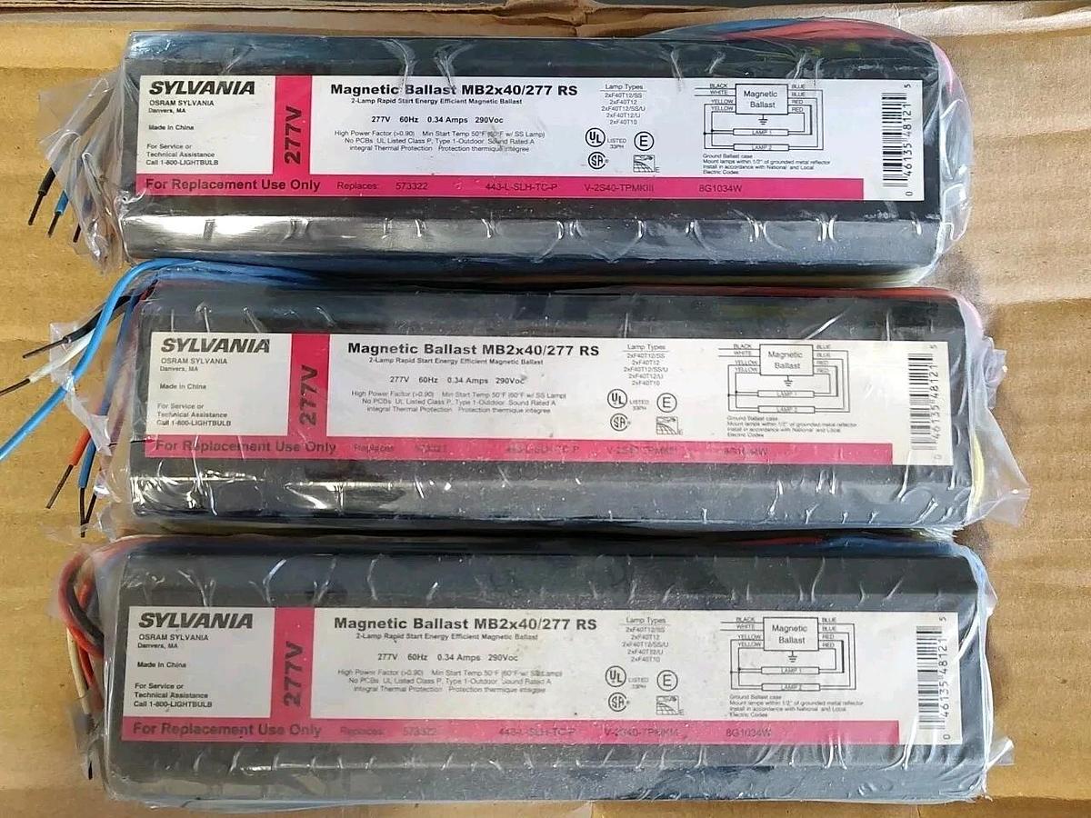 New Sylvania Osram Magnetic Ballast MB2x96/277 RS IS 277VAC