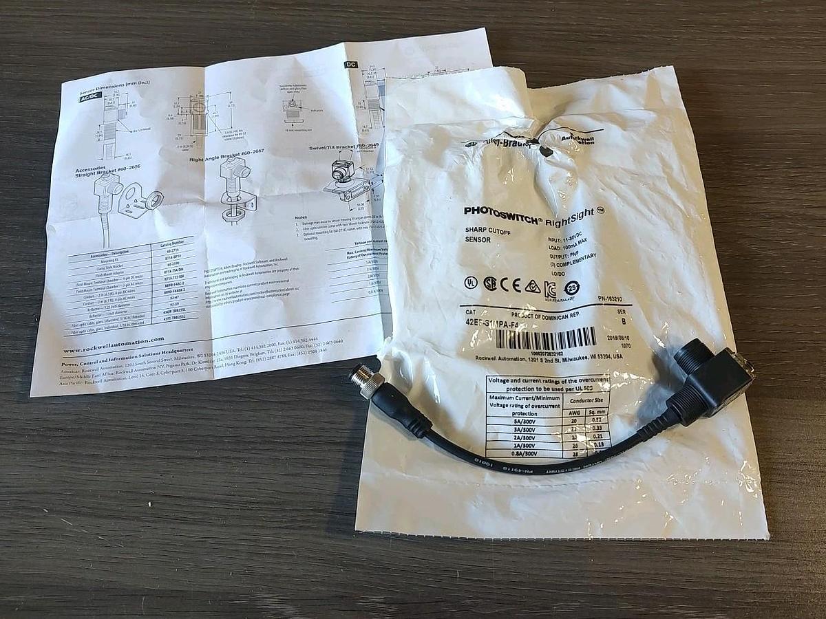 NEW/OPEN Bag ALLEN BRADLEY 42EF-S1MPA-F4 SER. B 11-30VDC PNP LO/DO