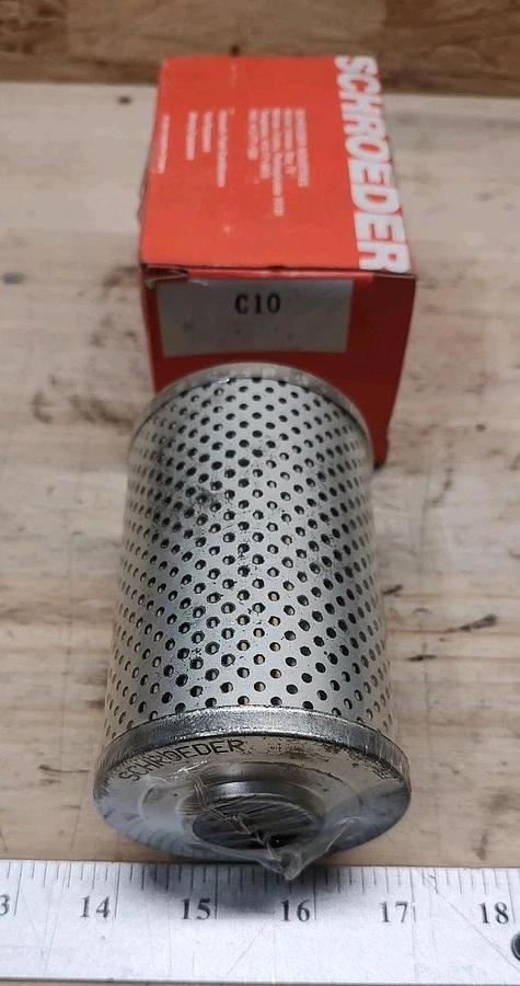 NOS Lot of 1 Genuine Schroeder C10 Filter element - 10 Micron Filter Element