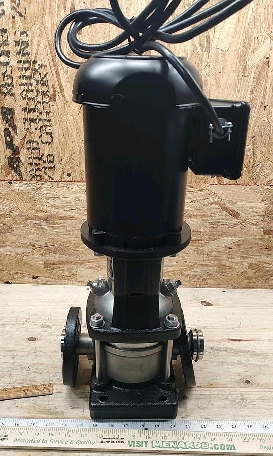 Used USED Grundfos CRN1S-3 A-P-G-E-HQQE Vertical Centrifugal Pump 1.5" 4.8gpm 9991558