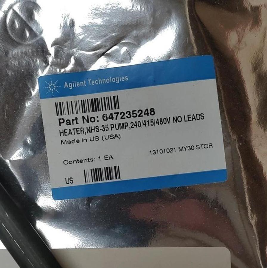 Lot of 1 NEW&Sealed Agilent 647235248 NHS-35 Diffusion Pump Heater 240/415/480VA