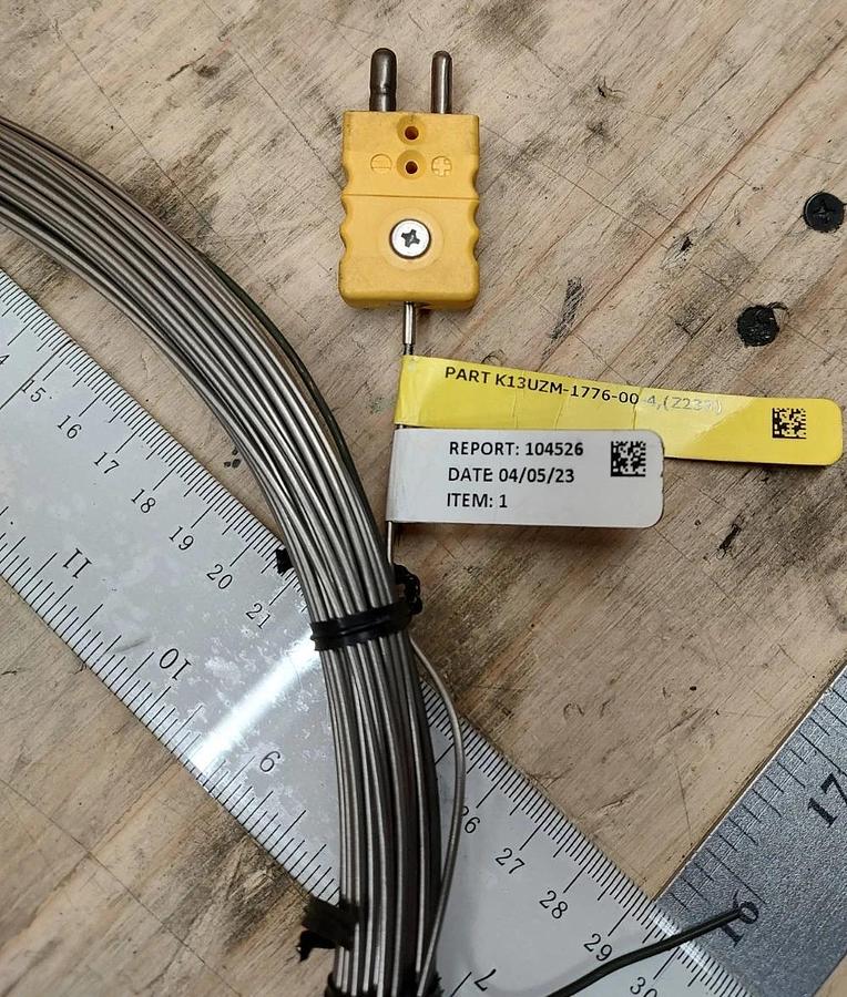 NEW PYROMATION K13UZM-1776-00-4 TYPE K Insulated Wire Type THERMOCOUPLE