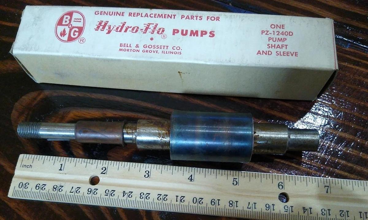 NOS Bell & Gossett PZ-1240D Pump Shaft and Sleeve Assembly