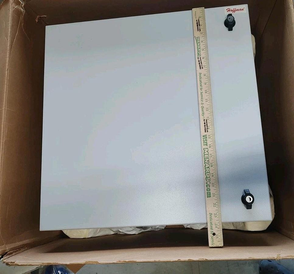 NEW Hoffman DBL242412G L-Box 24" x 24" x 12" White Metal Electrical Enclosure