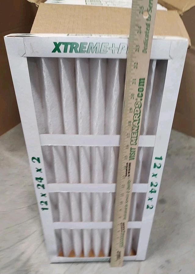 NEW Case of12 AirGuard XP-STD2-210 12x24x2 Xtreme Plus MERV8 HVAC Filter 0474810