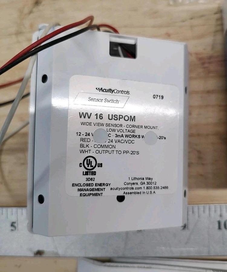 NEW ACUITY Controls WV 16 USPOM WIDE VIEW SENSOR Low Voltage 12-24VAC White