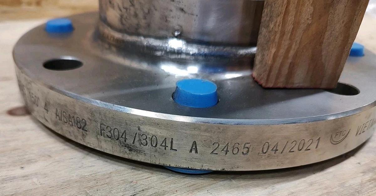 NEW 4" X 18" 150# Flanged 304 Stainless Braided Flex Hose Pipe Expansion Joint