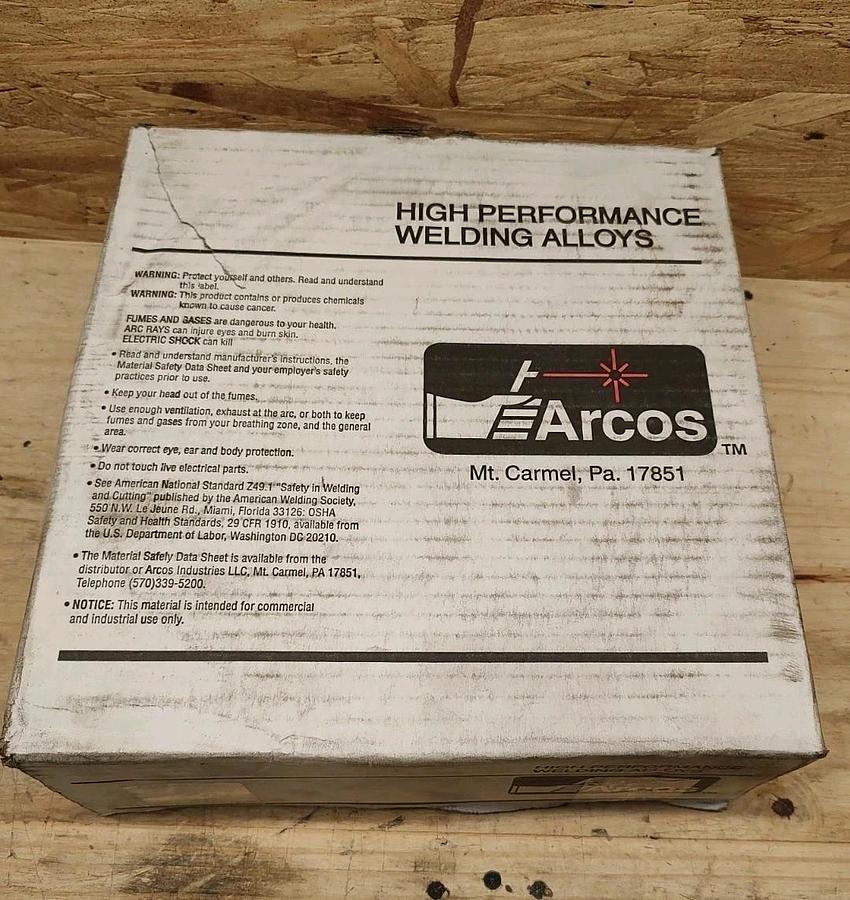 NEW Open Box Arcos 2216 Size .045" 30lb Spool Welding Wire ERNiFeMn-CI